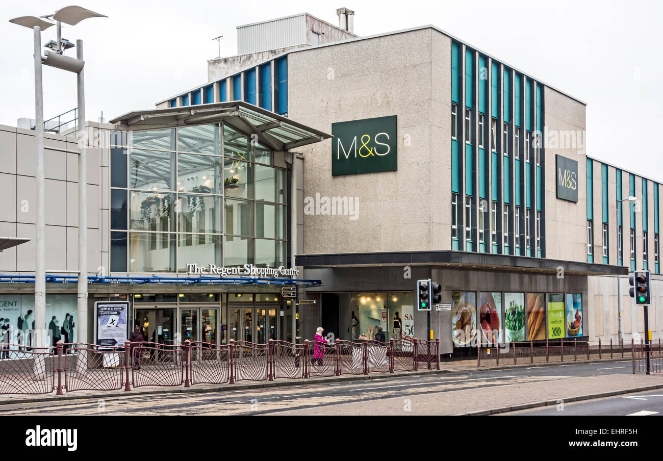 Entrance to The Regent Shopping Centre in Duke Street Hamiton South