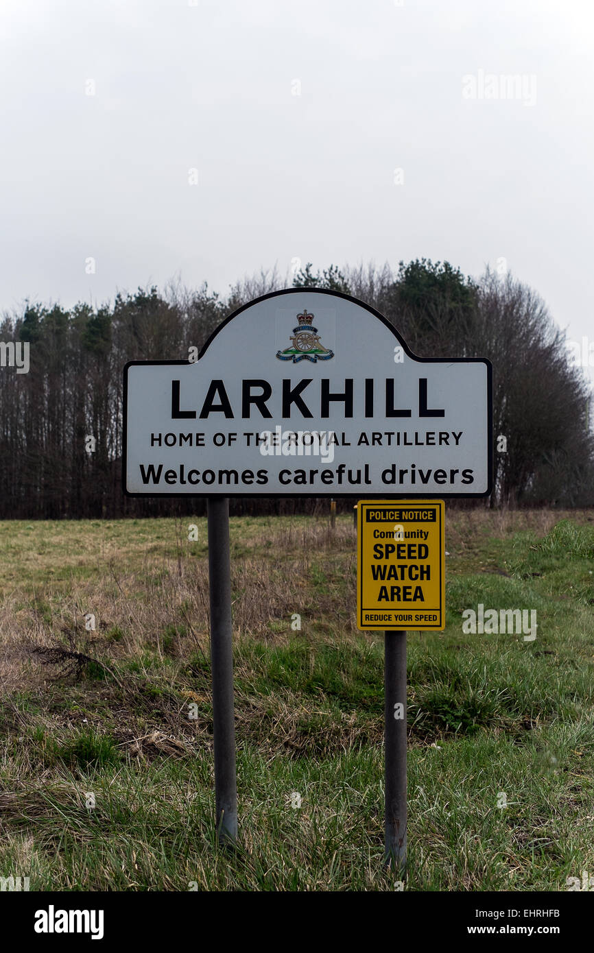 Home of the Royal Artillery LARKHILL. a army town near Salisbury. Stock Photo