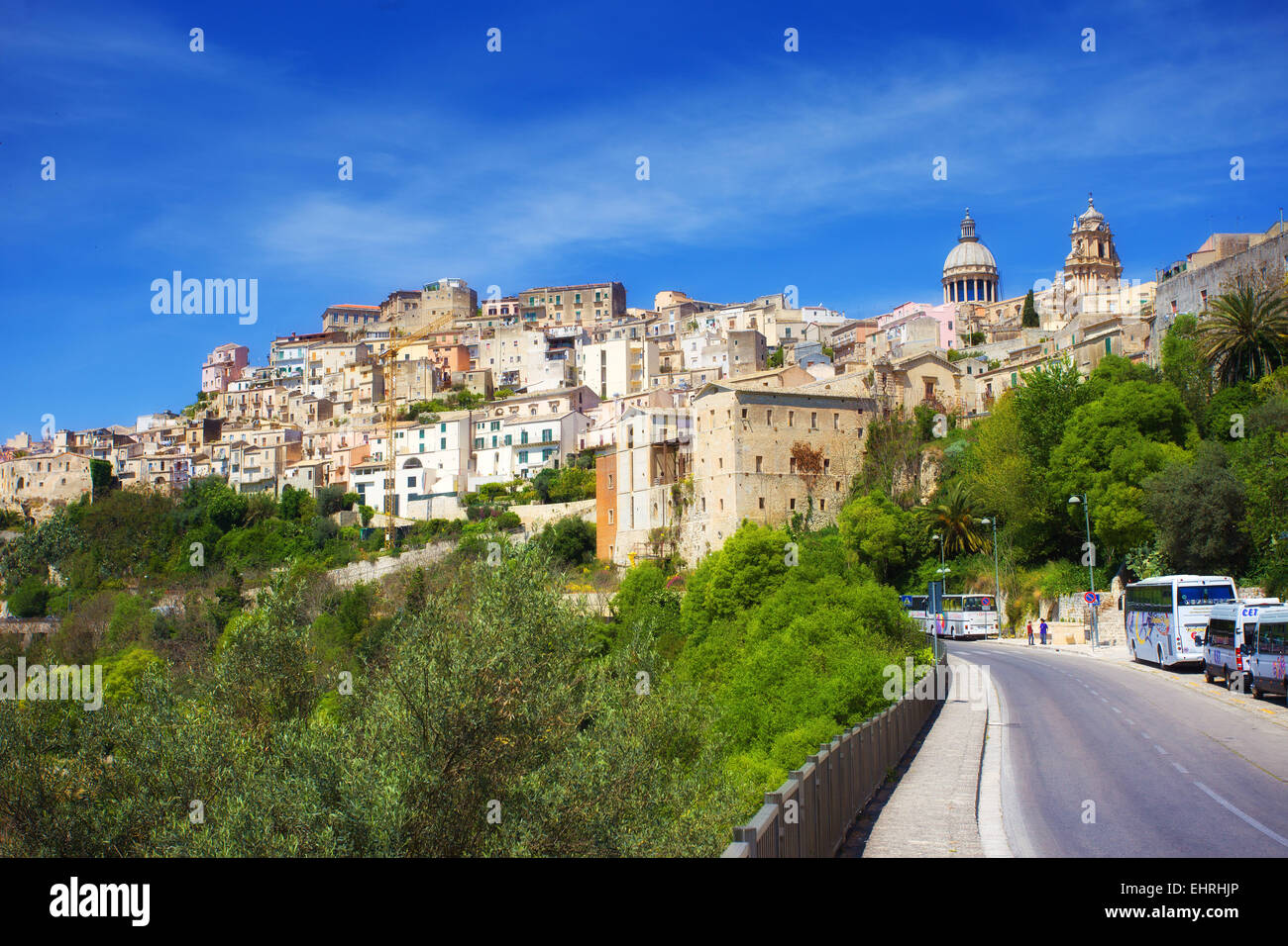 Ragusa Hybla landscape, Sicily Stock Photo