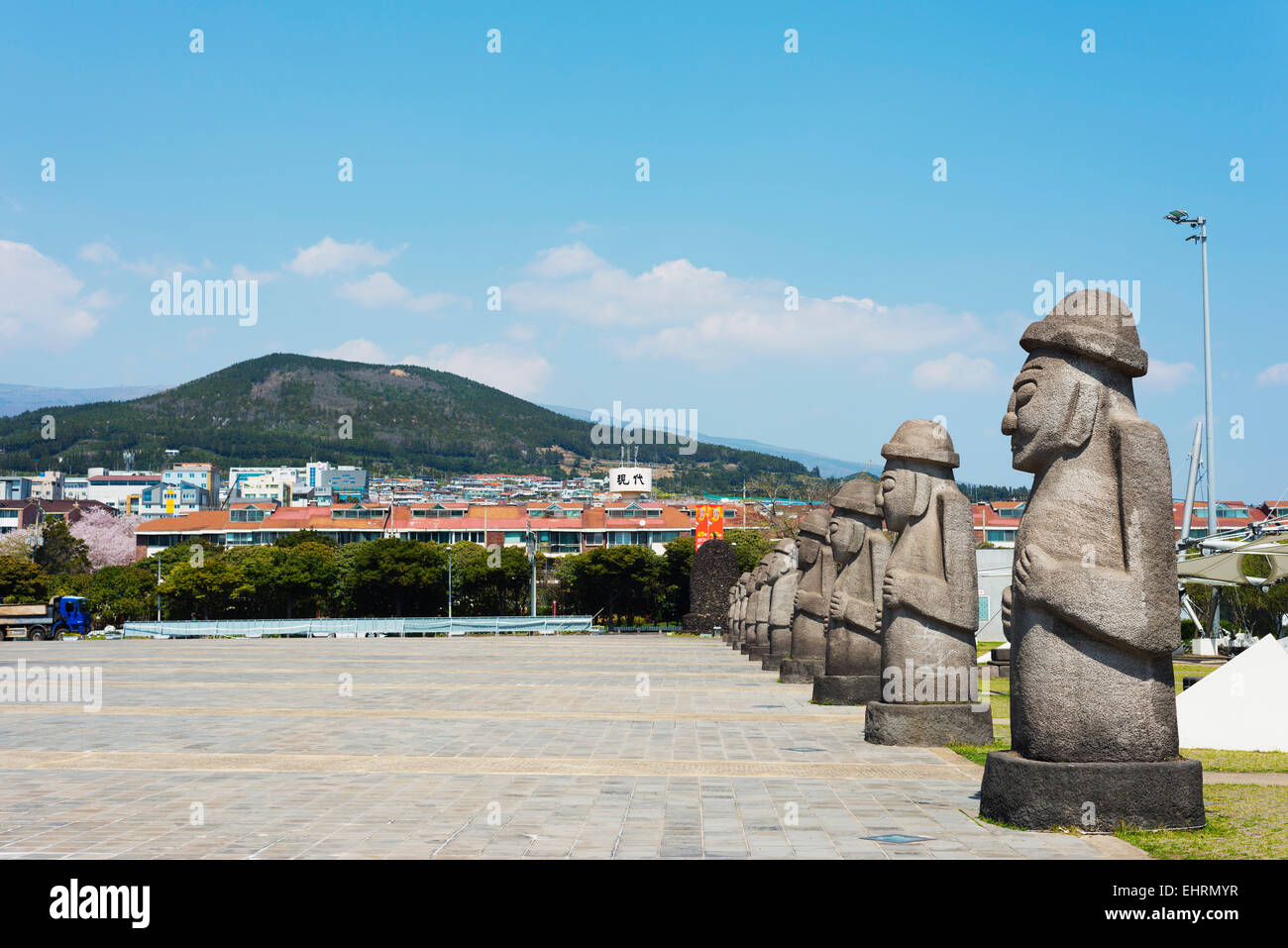 Asia Republic Of Korea South Korea Jeju Island Seogwipo City Dol Hareubang Harubang Protection And Furtility Statue Stock Photo Alamy