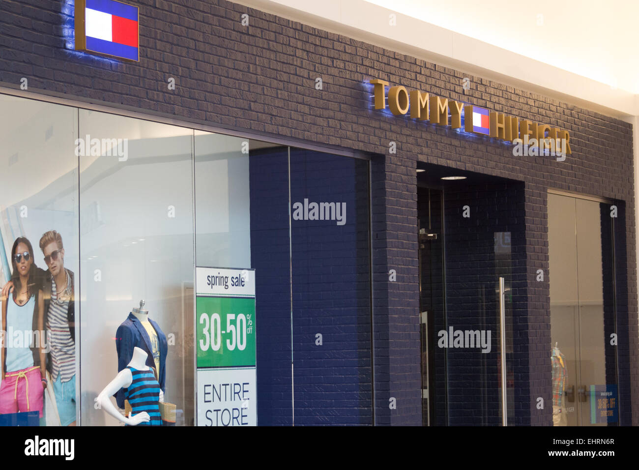 Tommy Hilfiger store at the Fashion Outlets of Chicago mall in