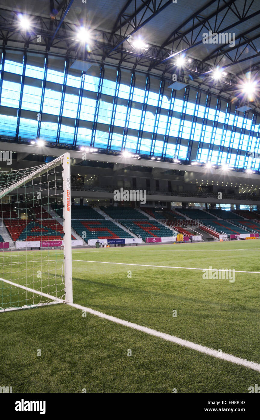 Aspire Dome, Indoor Football Stadium, Doha, Qatar. Middle East. Stock Photo