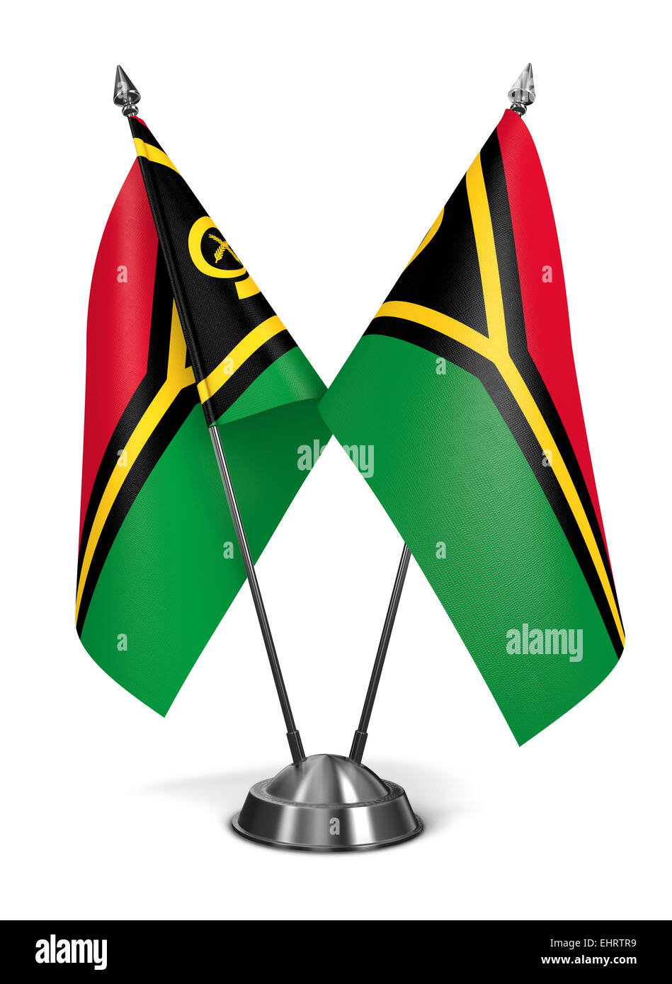 Vanuatu - Miniature Flags. Stock Photo
