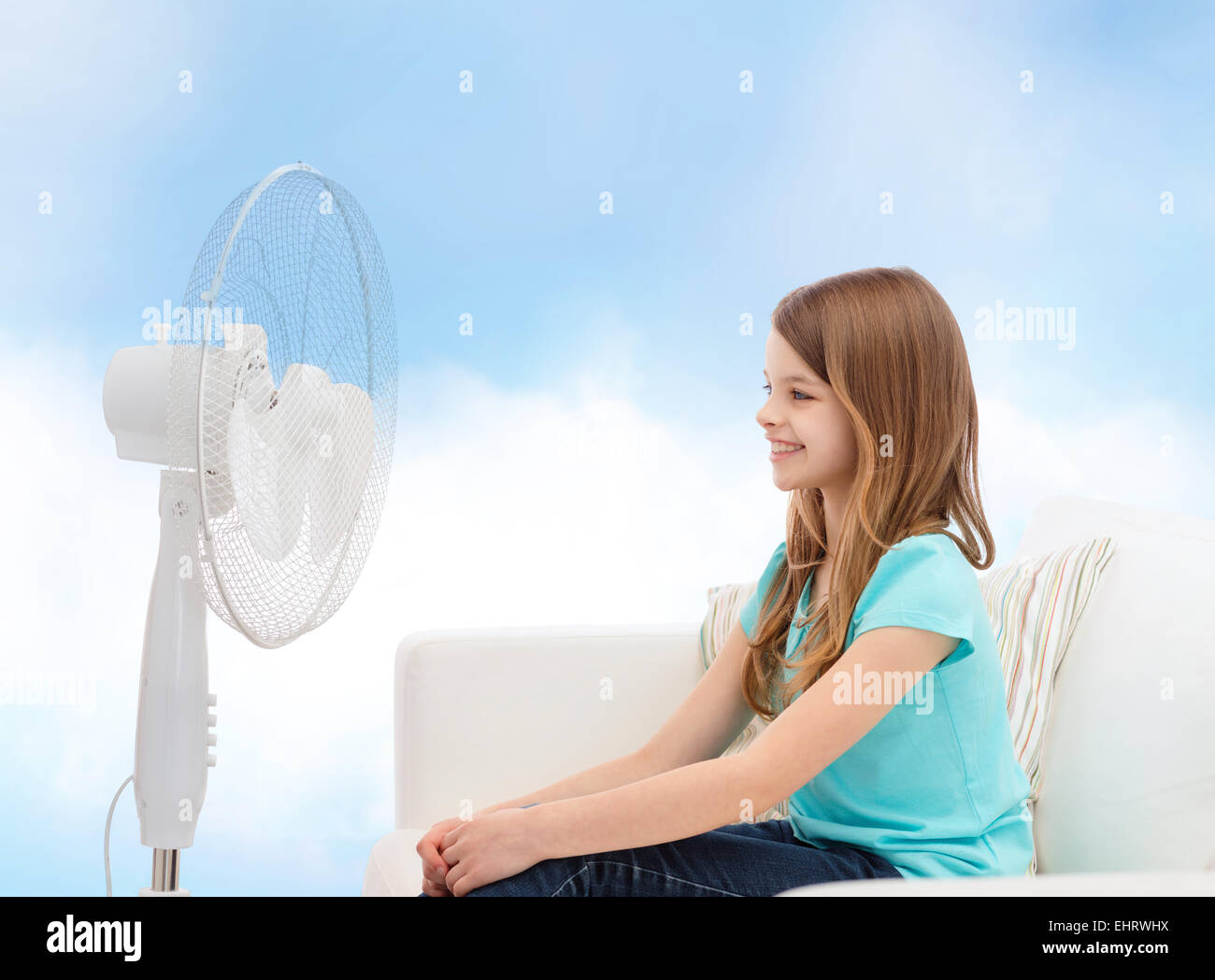 Child fan hot hi-res stock photography and images - Alamy