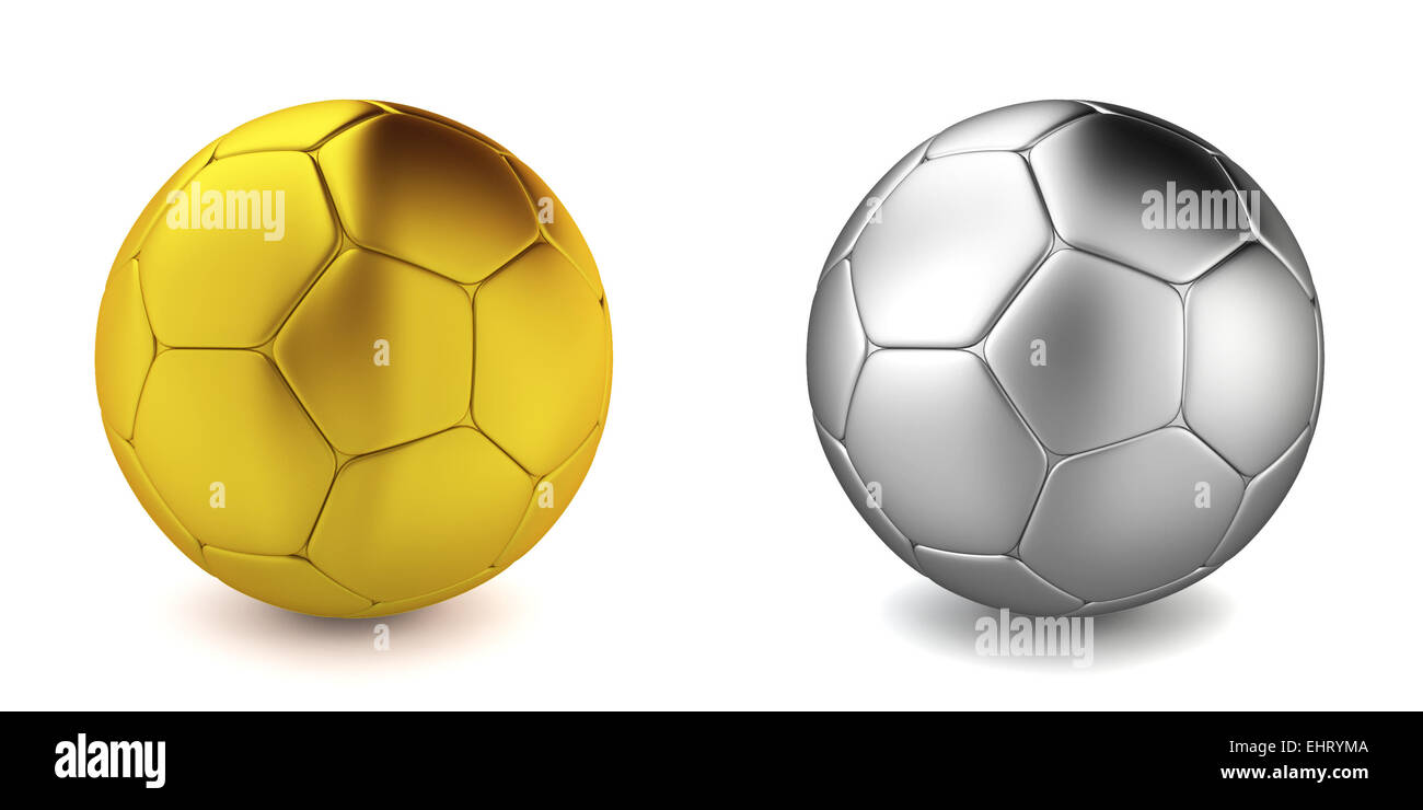 Soccer ball. 3d illustration on white background Stock Photo - Alamy