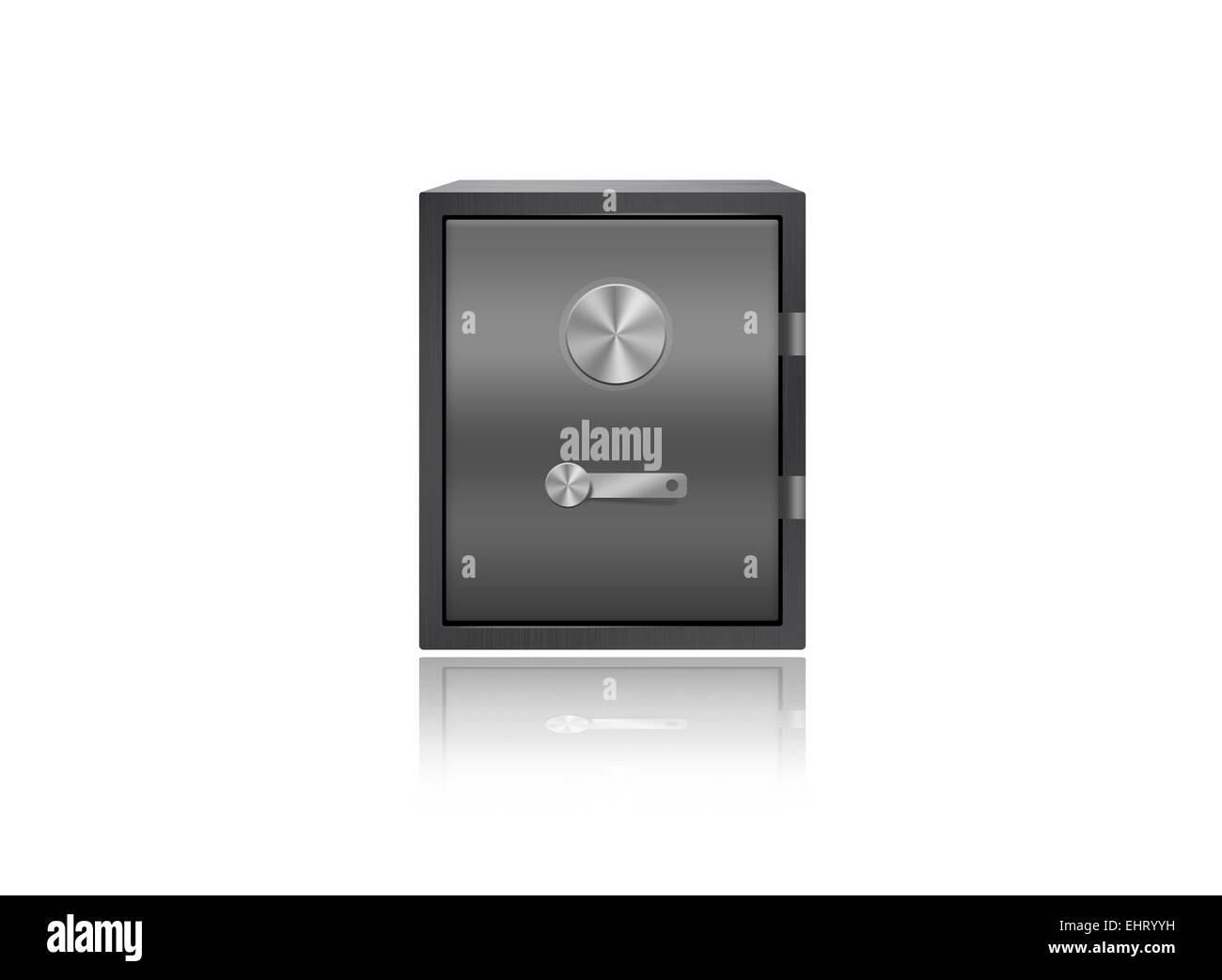 Solid safe box in metal Stock Photo Alamy