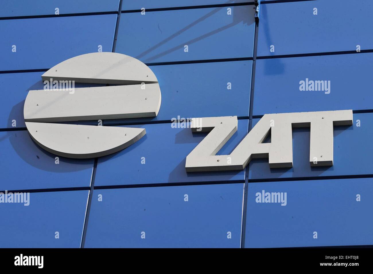 The sign of the company ZAT is seen on the company's seat in Pribram, central Bohemia, Czech Republic, on March 17, 2015. ZAT is the oldest company in the area of automation in the Czech Republic and the sector's co-founder in the world. Sales of Czech control systems producer ZAT Pribram fell below Kc500m in the past fiscal year ending at the end of March this year after a fall of 30 percent to Kc531.5m in the previous fiscal year. The fall was caused by the impacts of the economic crisis on the nuclear energy sector. This year the company expects its sales to grow to Kc650m up to Kc750m.  (C Stock Photo
