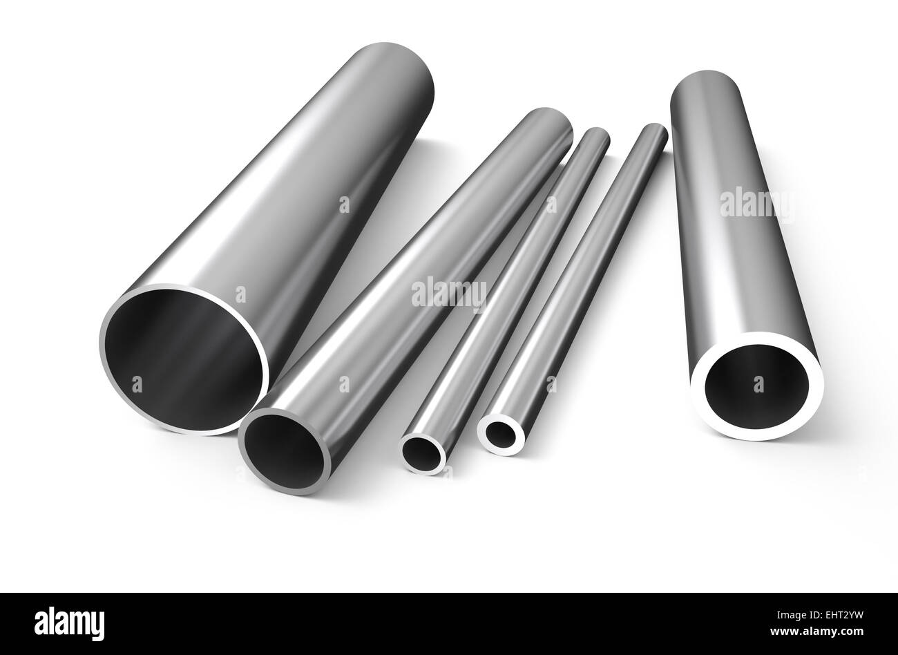 rolled metal, tube isolated on white background Stock Photo Alamy