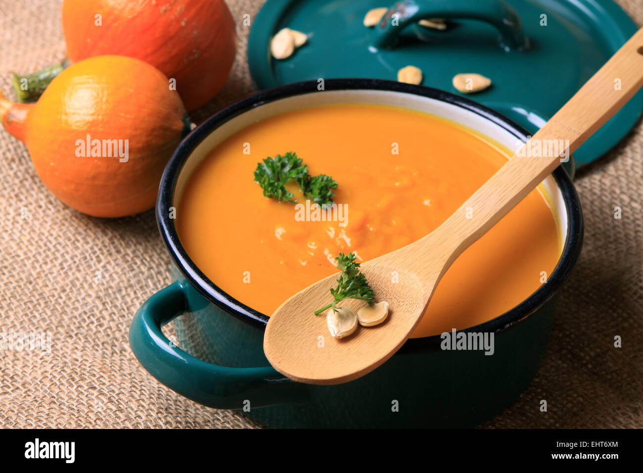 pumkin soup Stock Photo