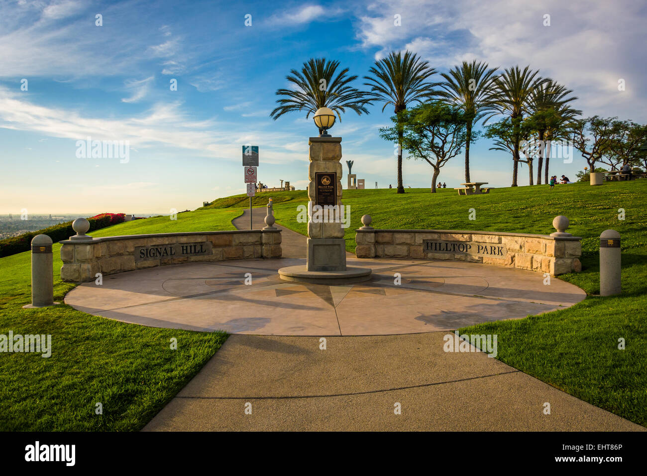 Hilltop Park, in Signal Hill, Long Beach, California. Stock Photo