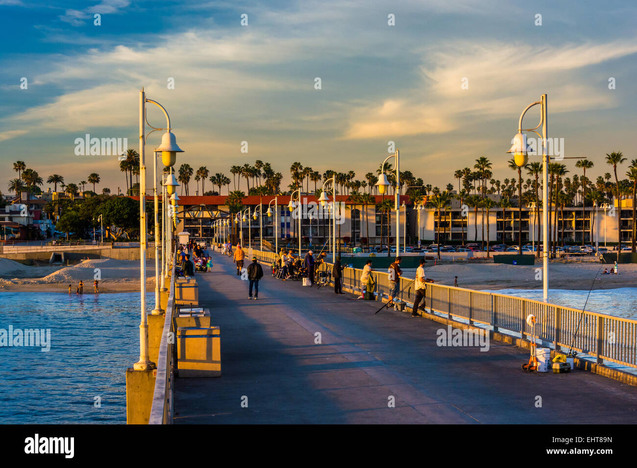 The Belmont Pier in Long Beach, California Stock Photo Alamy