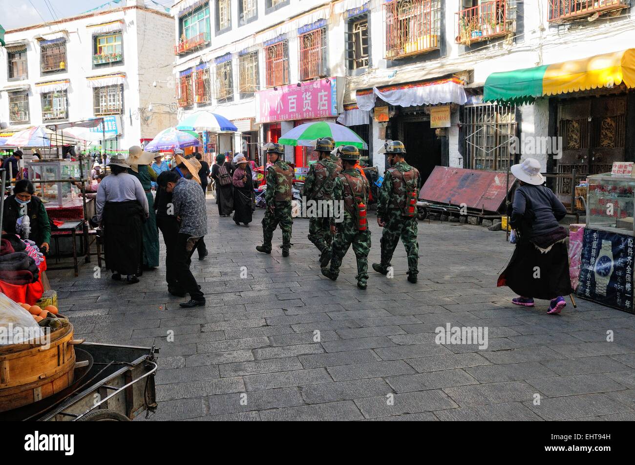 Lhasa Tibet China Military Stock Photo
