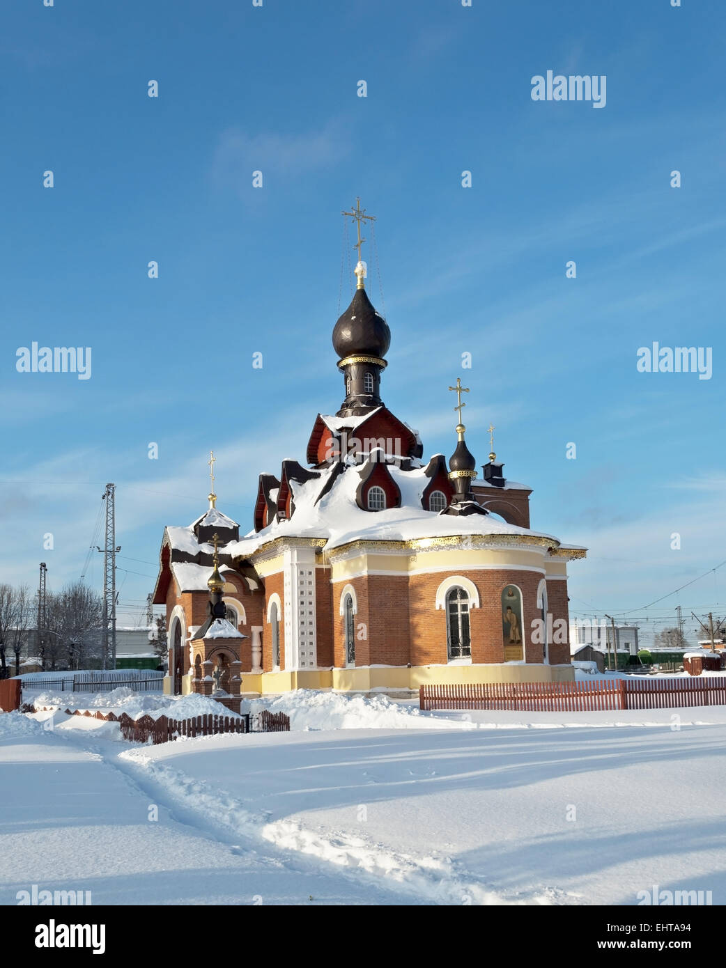 St. Seraphim of Sarov church in Aleksandrov Stock Photo