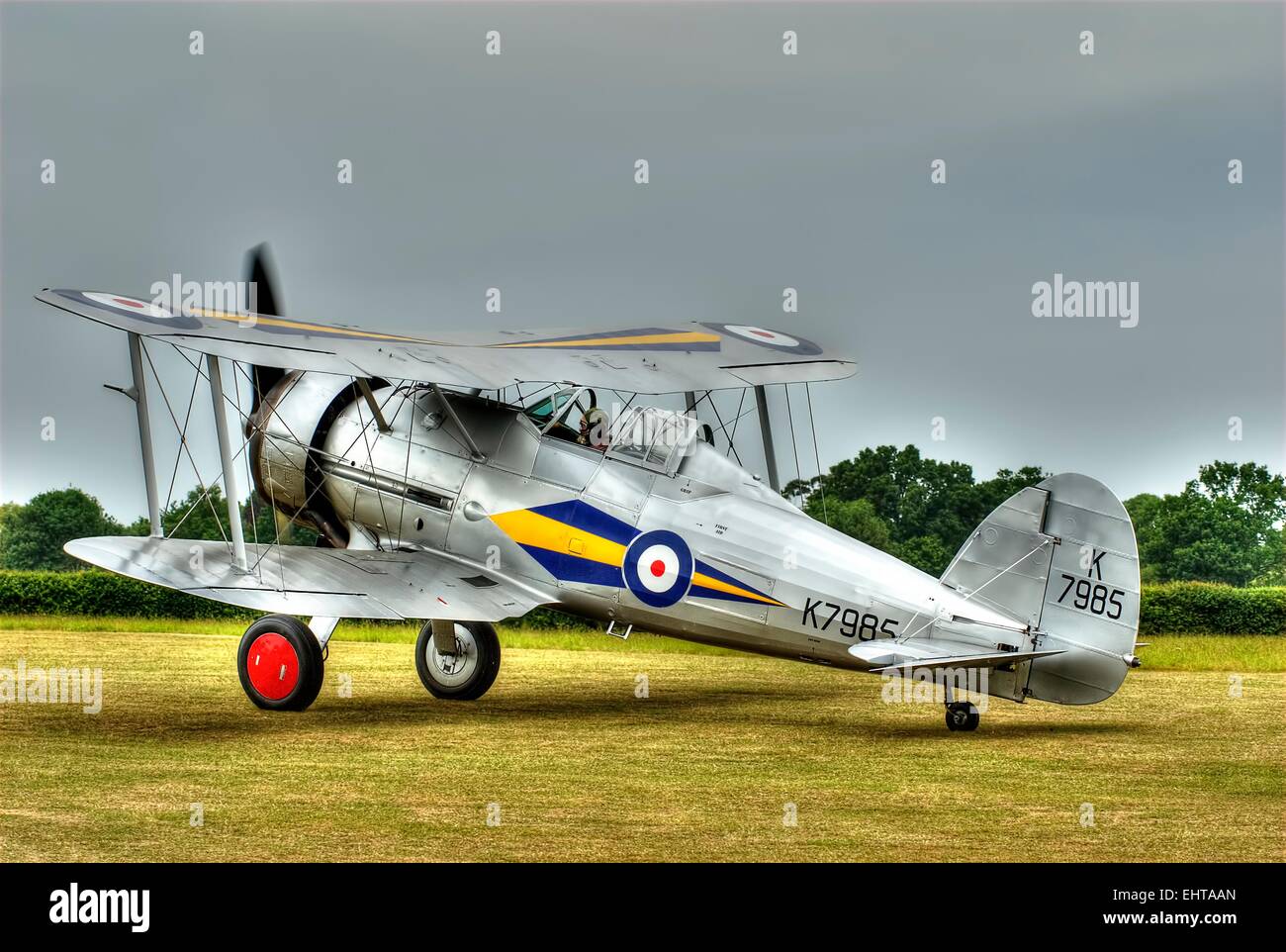A Gloster Gladiator Biplane Stock Photo