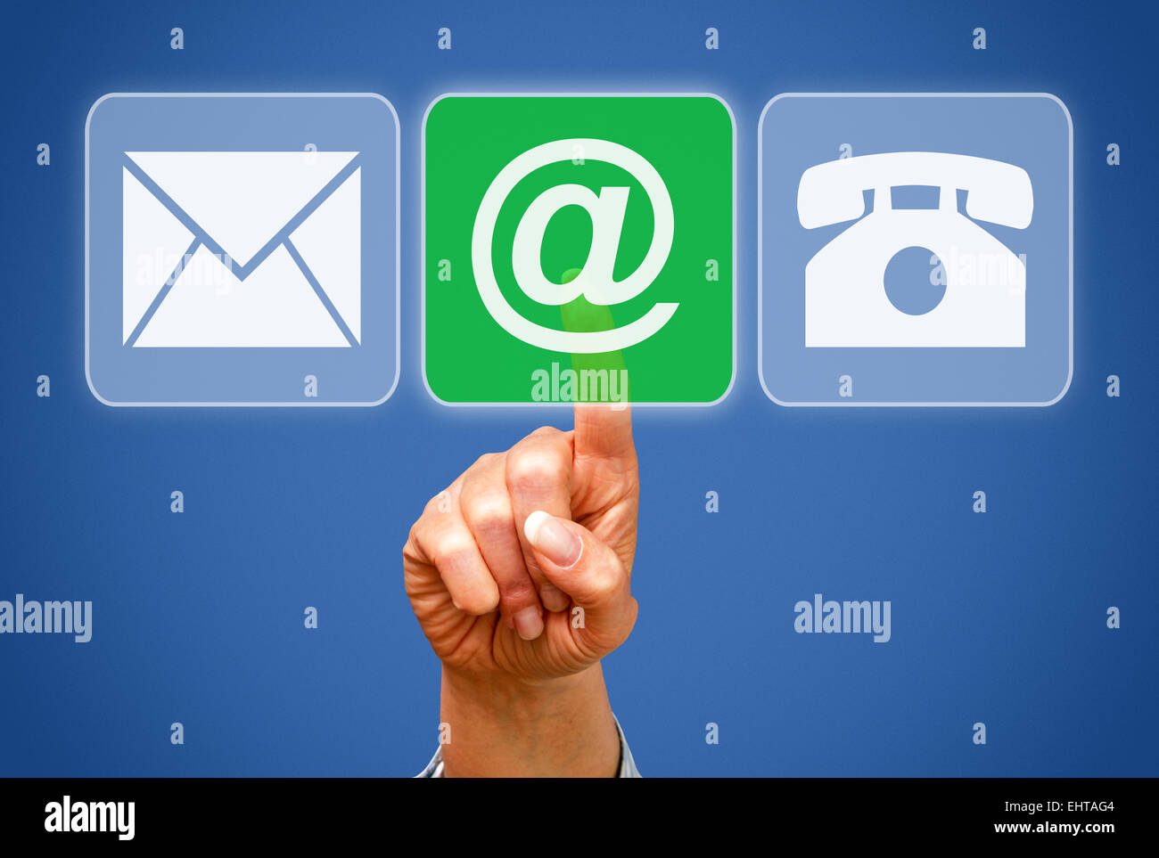 Contact by eMail Stock Photo Alamy