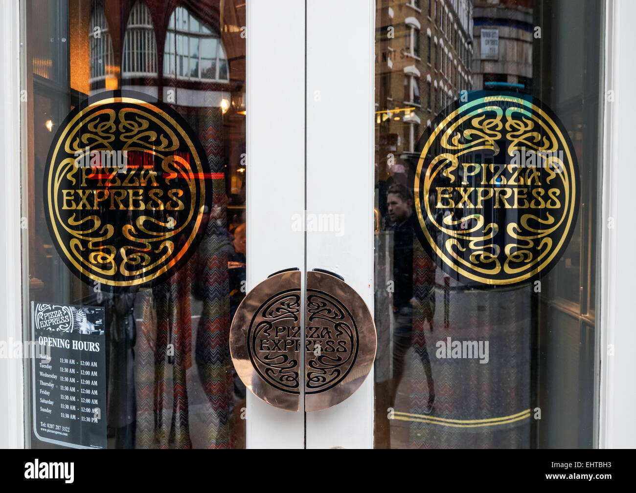 Pizza Express restaurant, London England United Kingdom UK Stock Photo