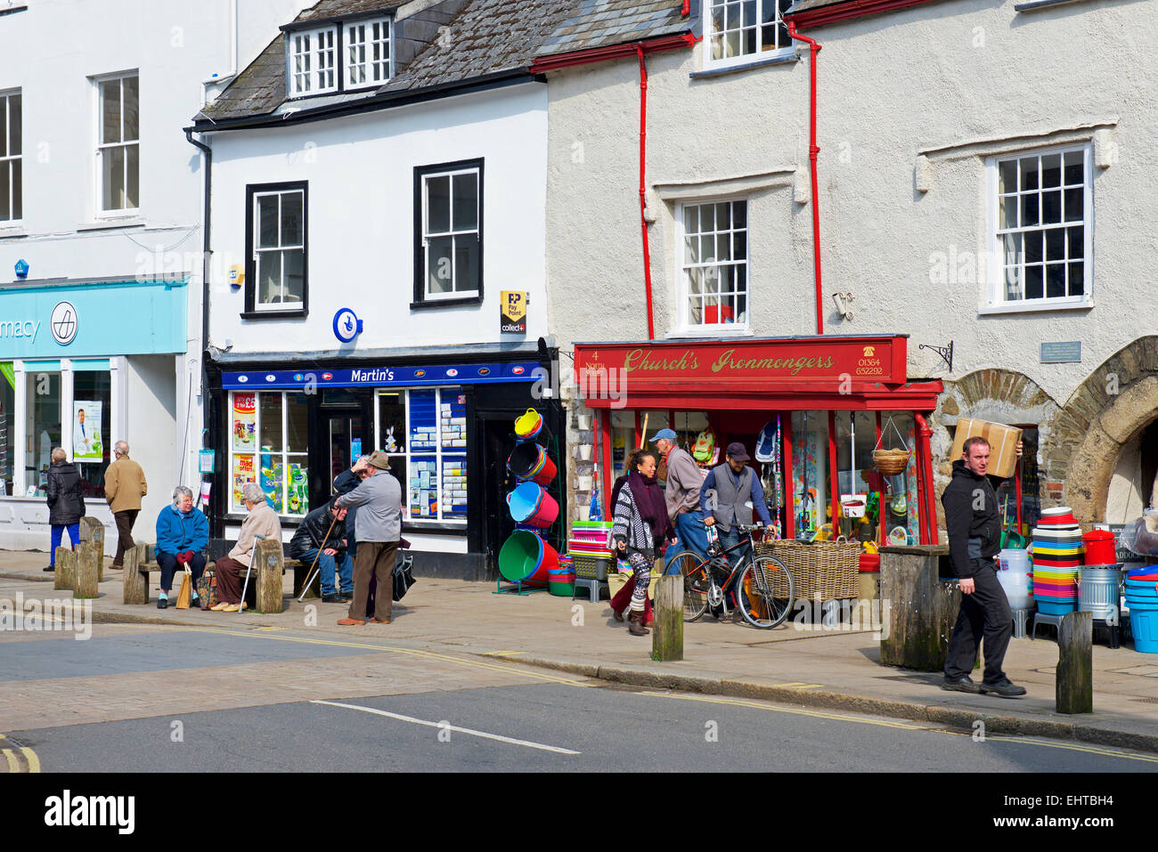 Street in Ashburton, Devon, England UK Stock Photo Alamy