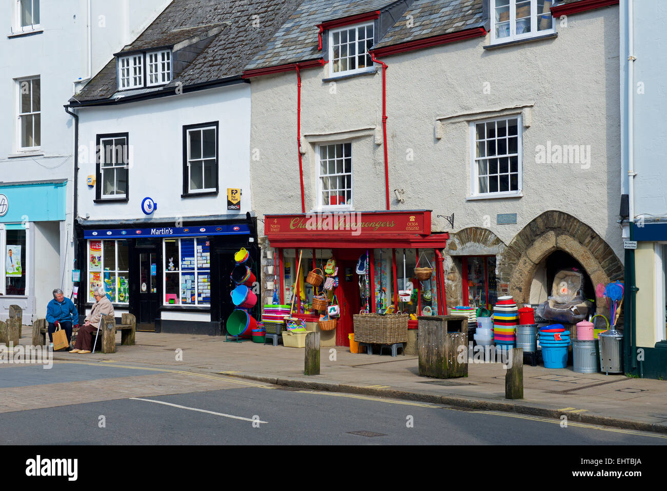 Street in Ashburton, Devon, England UK Stock Photo Alamy