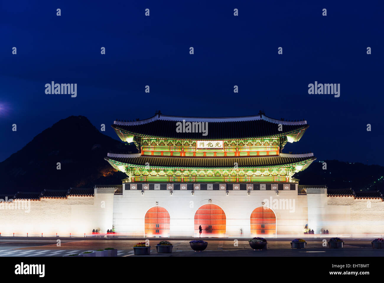 Asia, Republic of Korea, South Korea, Seoul, Gyeongbokgung palace Stock Photo