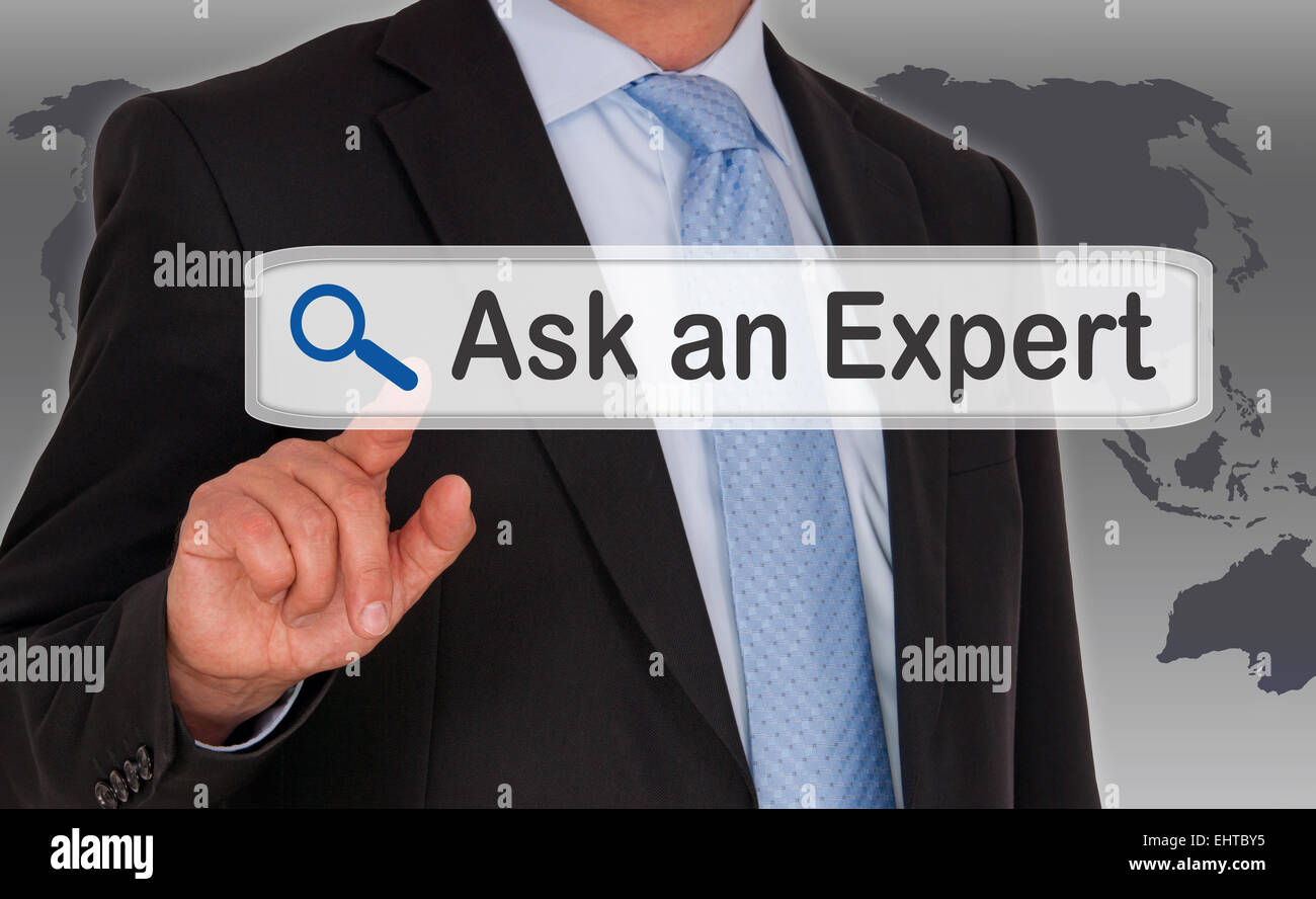 Ask an Expert Stock Photo