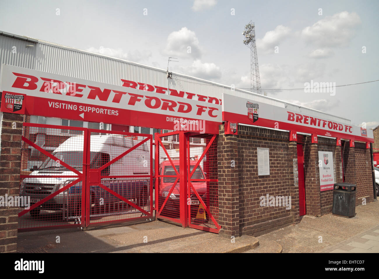 An Entrance To Griffin Park The Ground Of Brentford Football Club In West London England Stock Photo Alamy