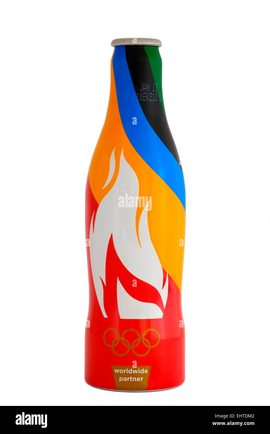 special edition coca cola bottle released for the london olympics in 2012 Stock Photo