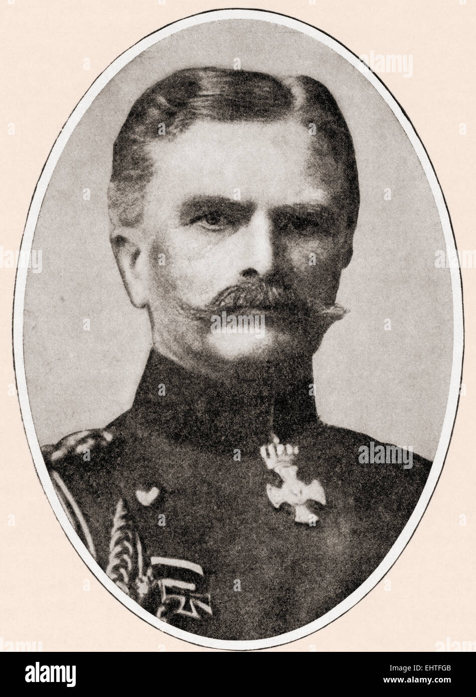 Albert Theodor Otto Emmich, from 1913 von Emmich, 1848 – 1915.  Prussian general. Stock Photo