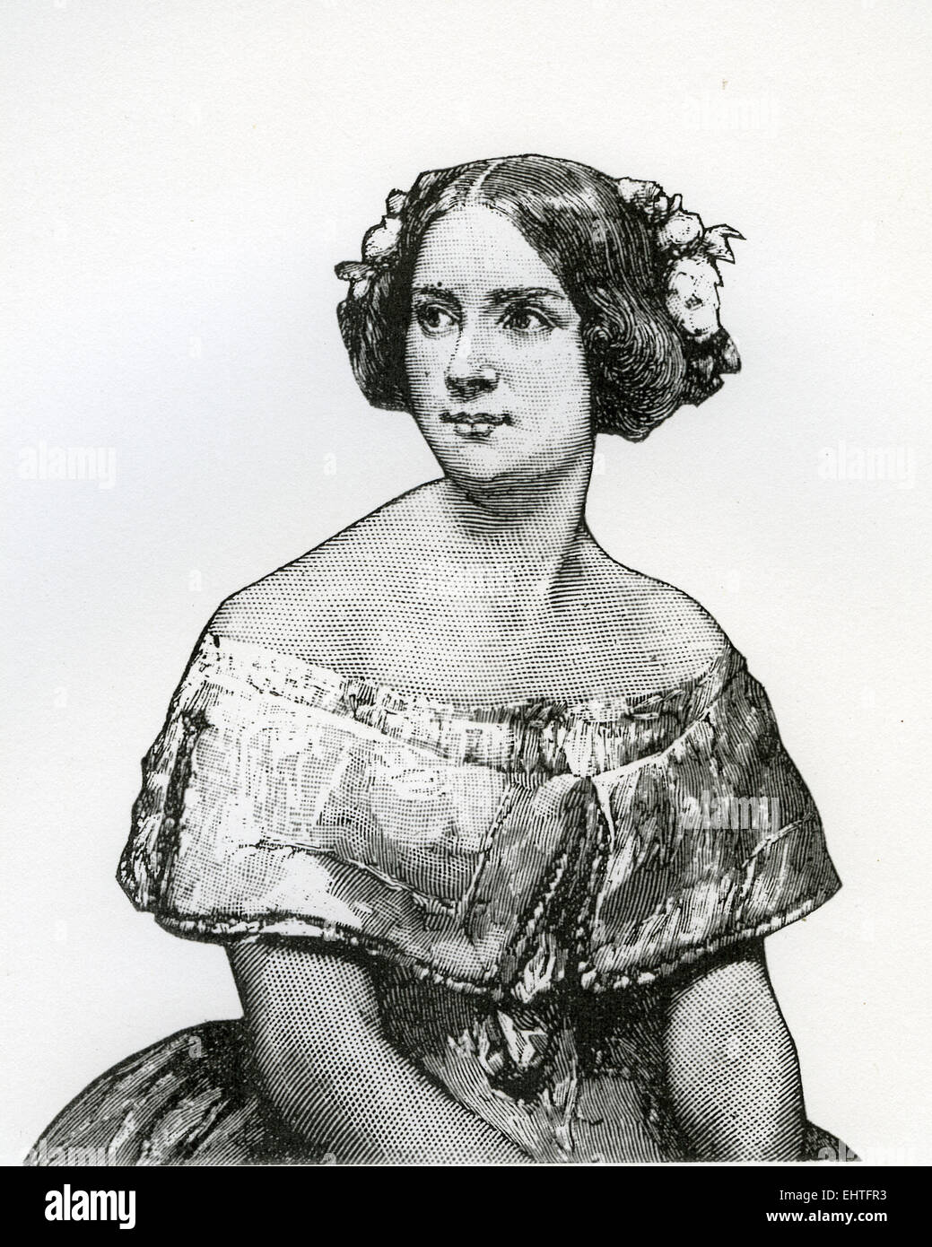 JENNY LIND (18201887) Swedish opera singer in an engraving based on an