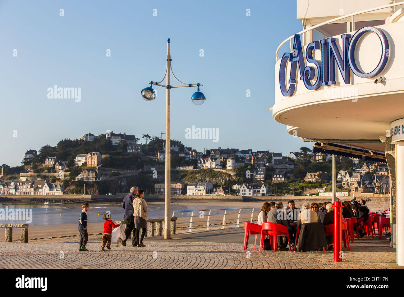 ILLUSTRATION OF THE EMERALD COAST, (22) COTES-D‚ÄôARMOR, BRITTANY FRANCE Stock Photo