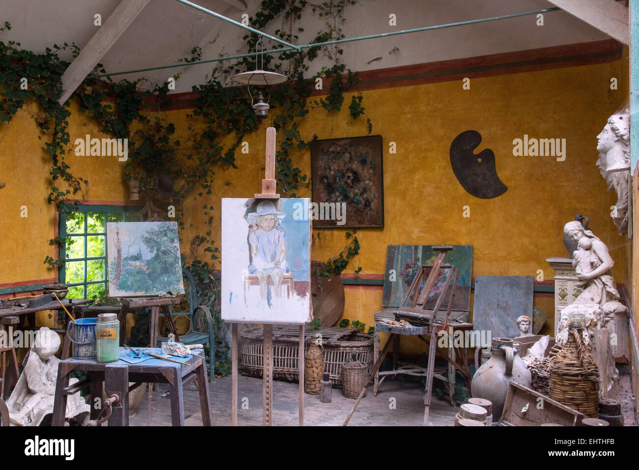 ARTISTS STUDIO-MUSEUM, UPPER NORMANDY, FRANCE Stock Photo