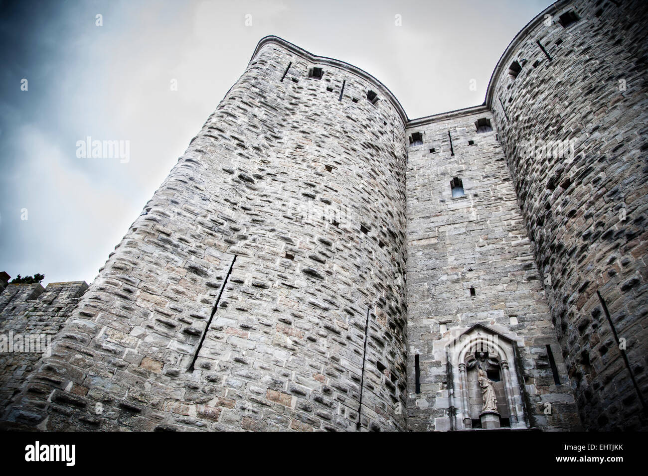 The medieval fortress and walled city of Carcassone Stock Photo - Alamy