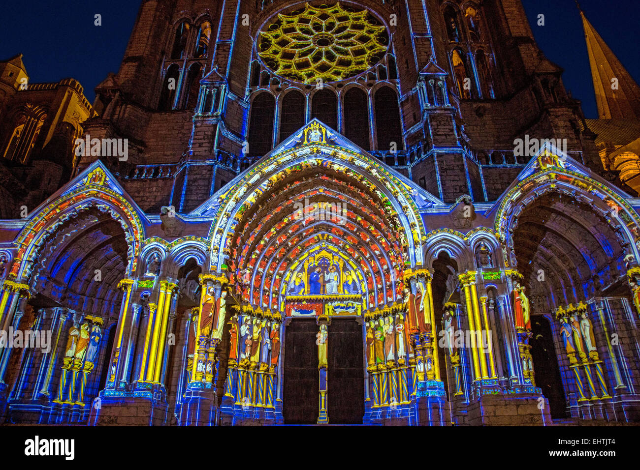 Chartres Light Chartres in lights festival hi-res stock photography and images - Alamy