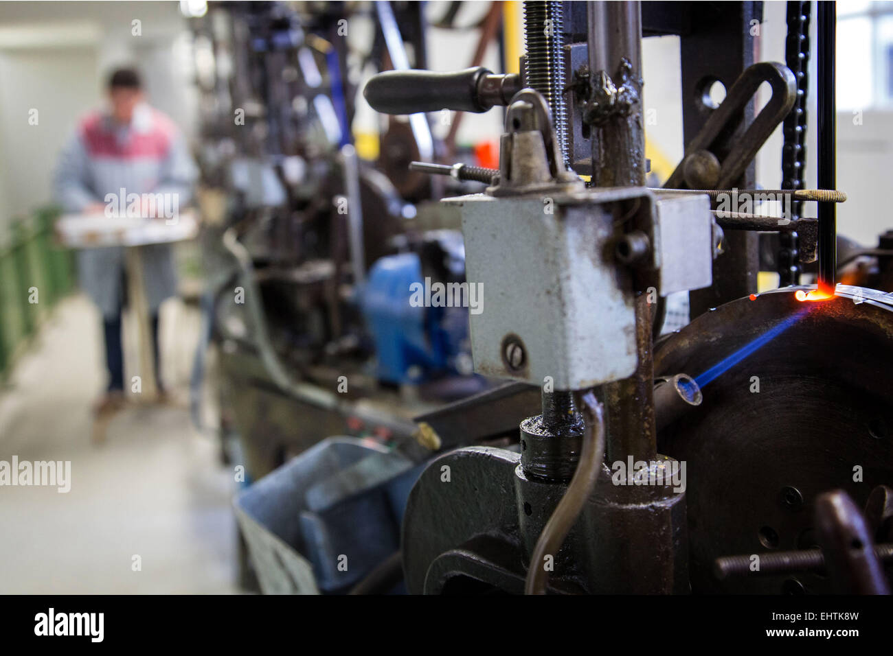 MANUFACTURE BOHIN, LIVING MUSEUM OF THE NEEDLE AND PIN, SAINT-SULPICE-SUR-RISLE, ORNE (61), FRANCE Stock Photo