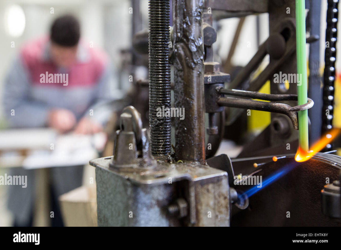 MANUFACTURE BOHIN, LIVING MUSEUM OF THE NEEDLE AND PIN, SAINT-SULPICE-SUR-RISLE, ORNE (61), FRANCE Stock Photo