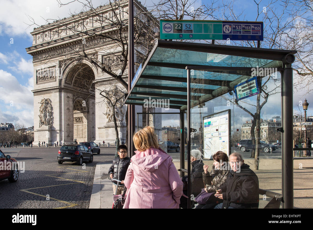 ILLUSTRATION OF THE CITY OF PARIS, (75) ILE-DE-FRANCE, FRANCE Stock Photo