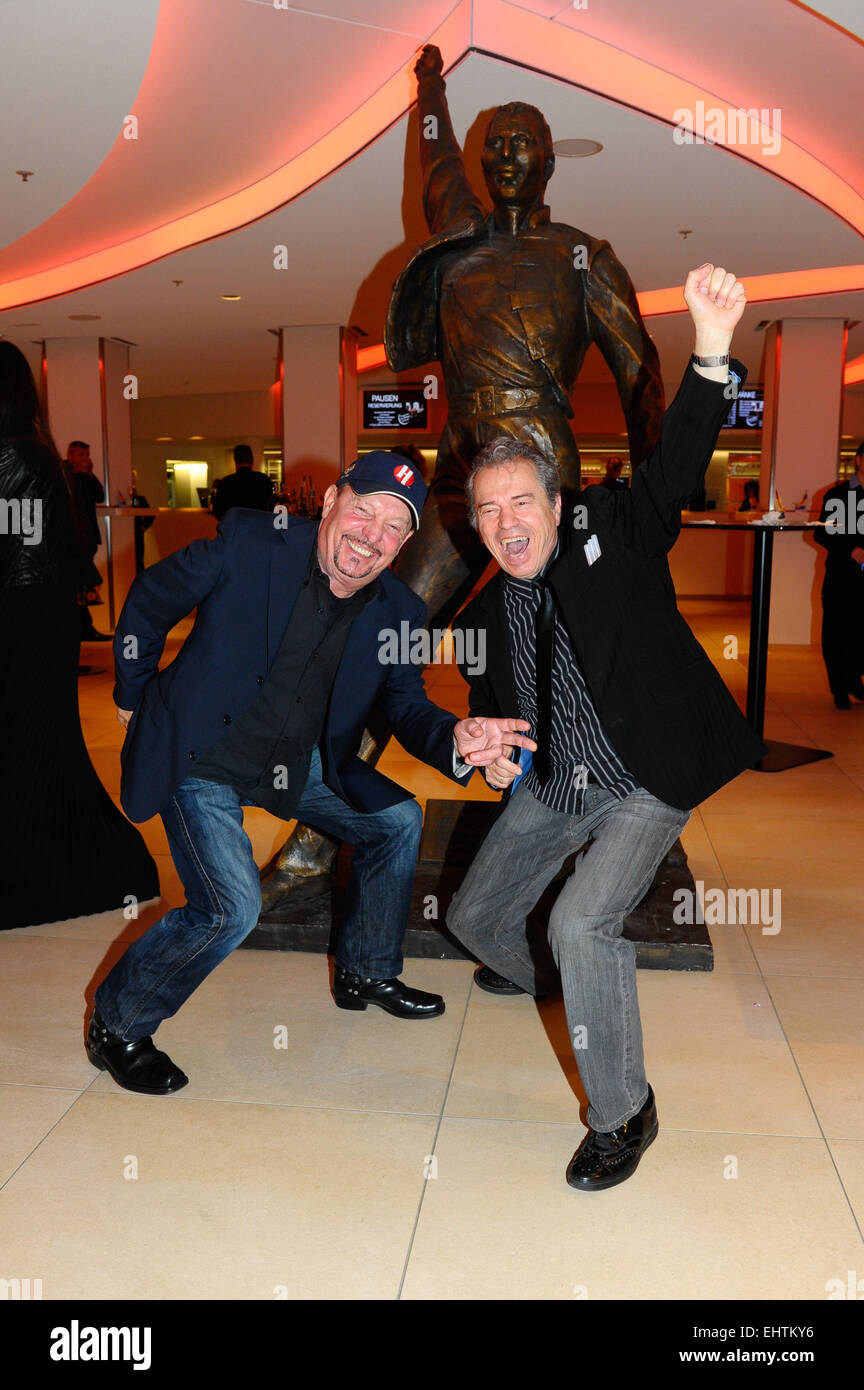 Premiere of 'We Will Rock You,' a musical based on the songs of Queen, at Deutsches Theater Featuring: Barry Murphy,Günther Sigl Where: Munich, Germany When: 12 Sep 2014 Stock Photo