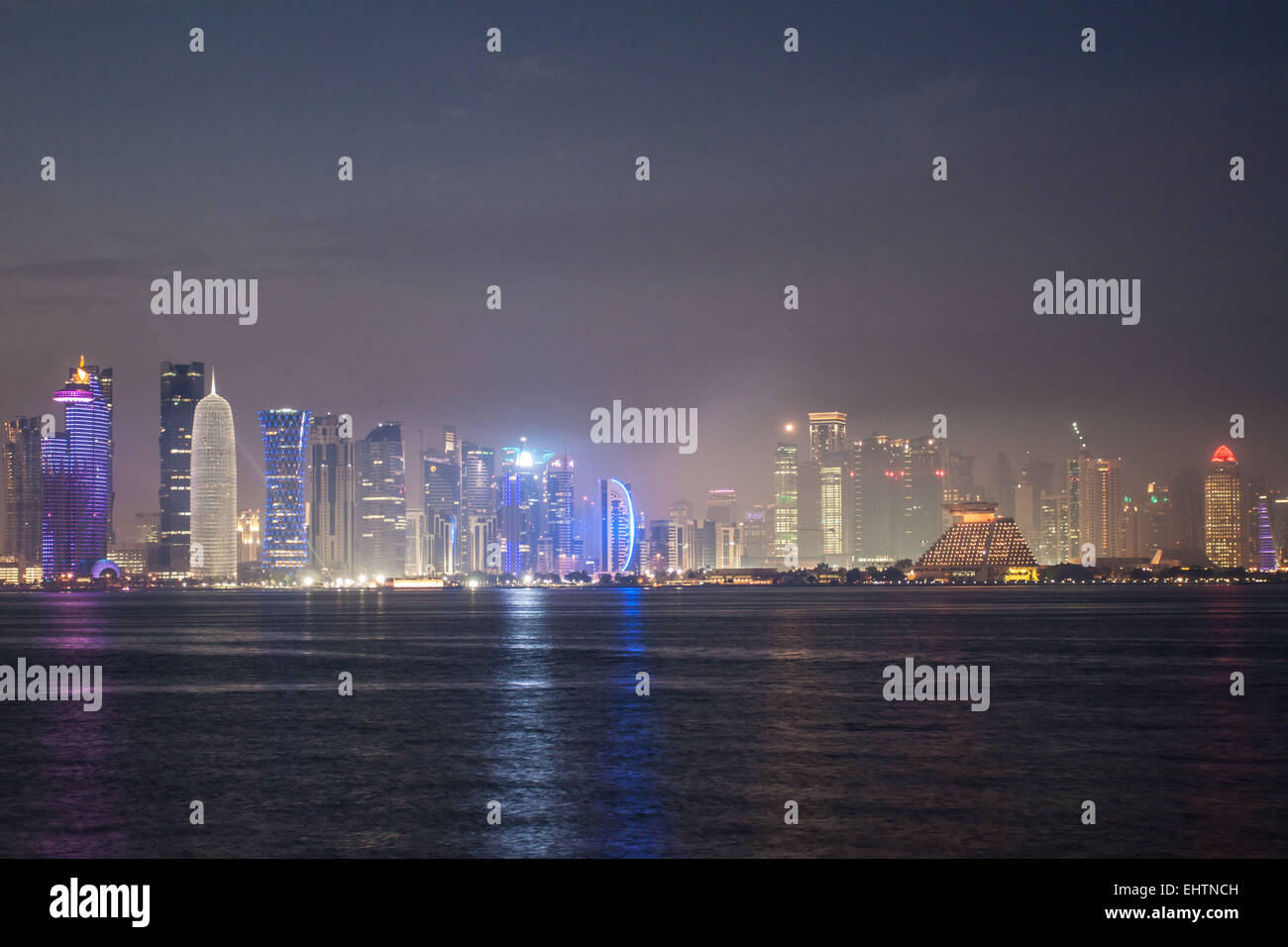 ILLUSTRATION OF QATAR, PERSIAN GULF, MIDDLE EAST Stock Photo