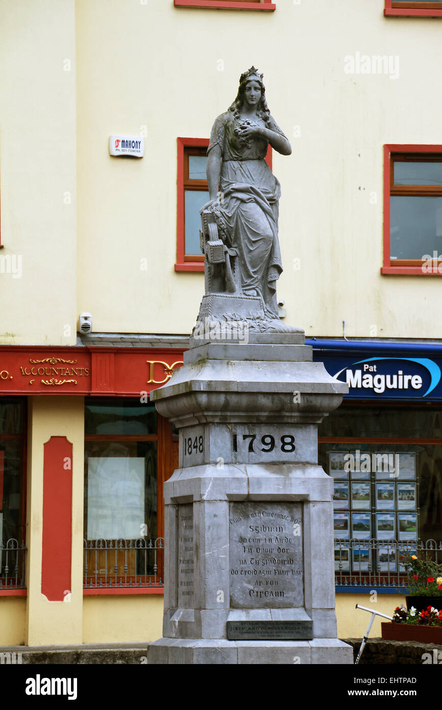 maid of erin statue skibbereen county cork ireland Stock Photo