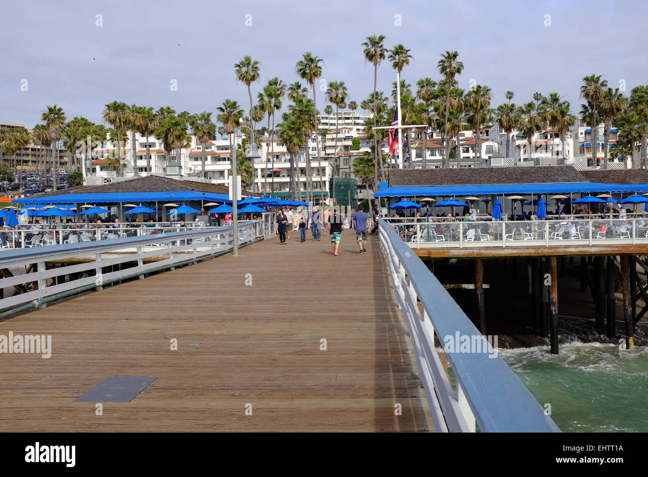 San Clemente Pier, San Clemente, CA, and surrounding area Stock Photo