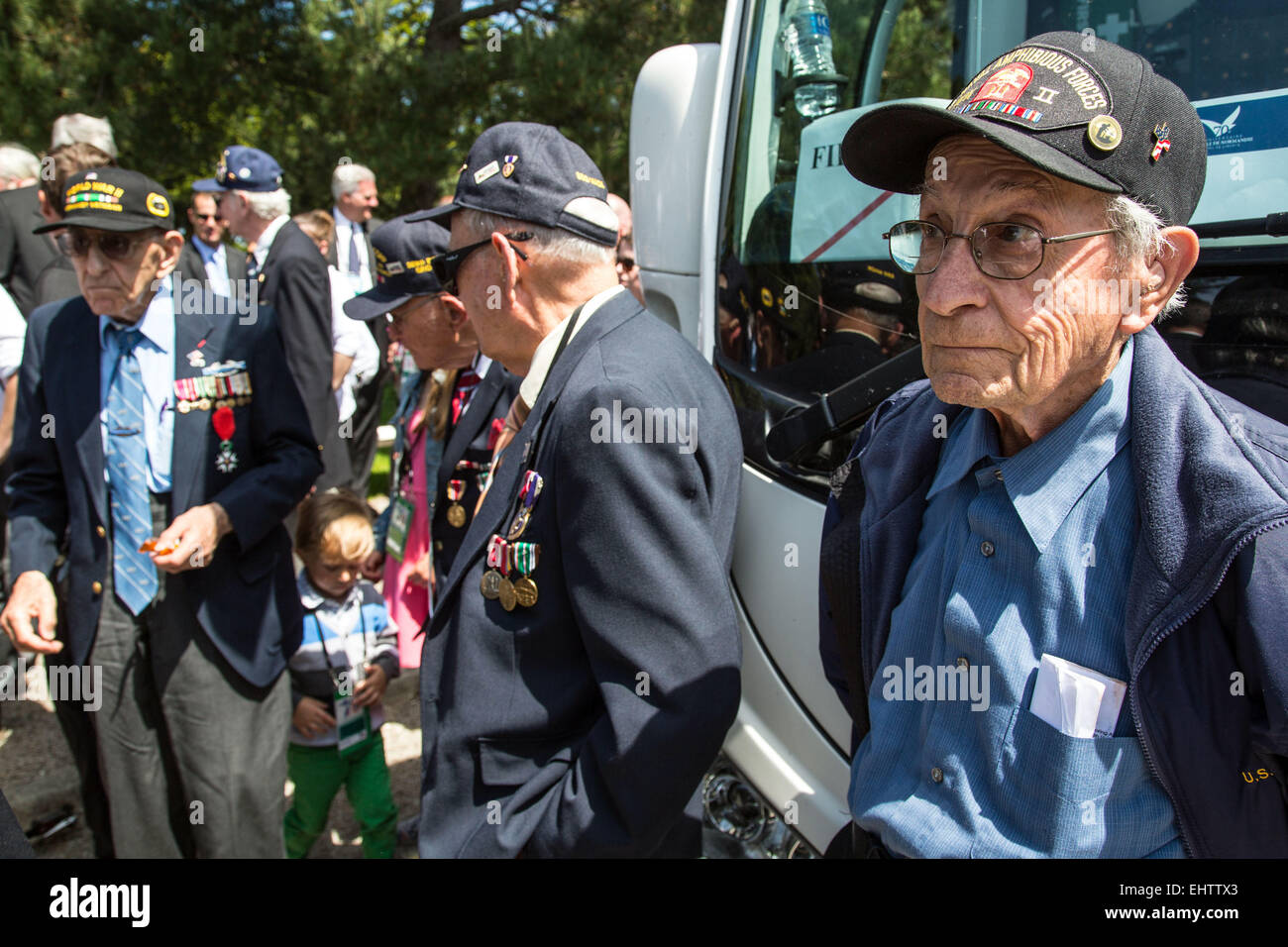 COMMEMORATION OF THE 70TH ANNIVERSARY OF THE NORMANDY LANDINGS, FRANCE Stock Photo