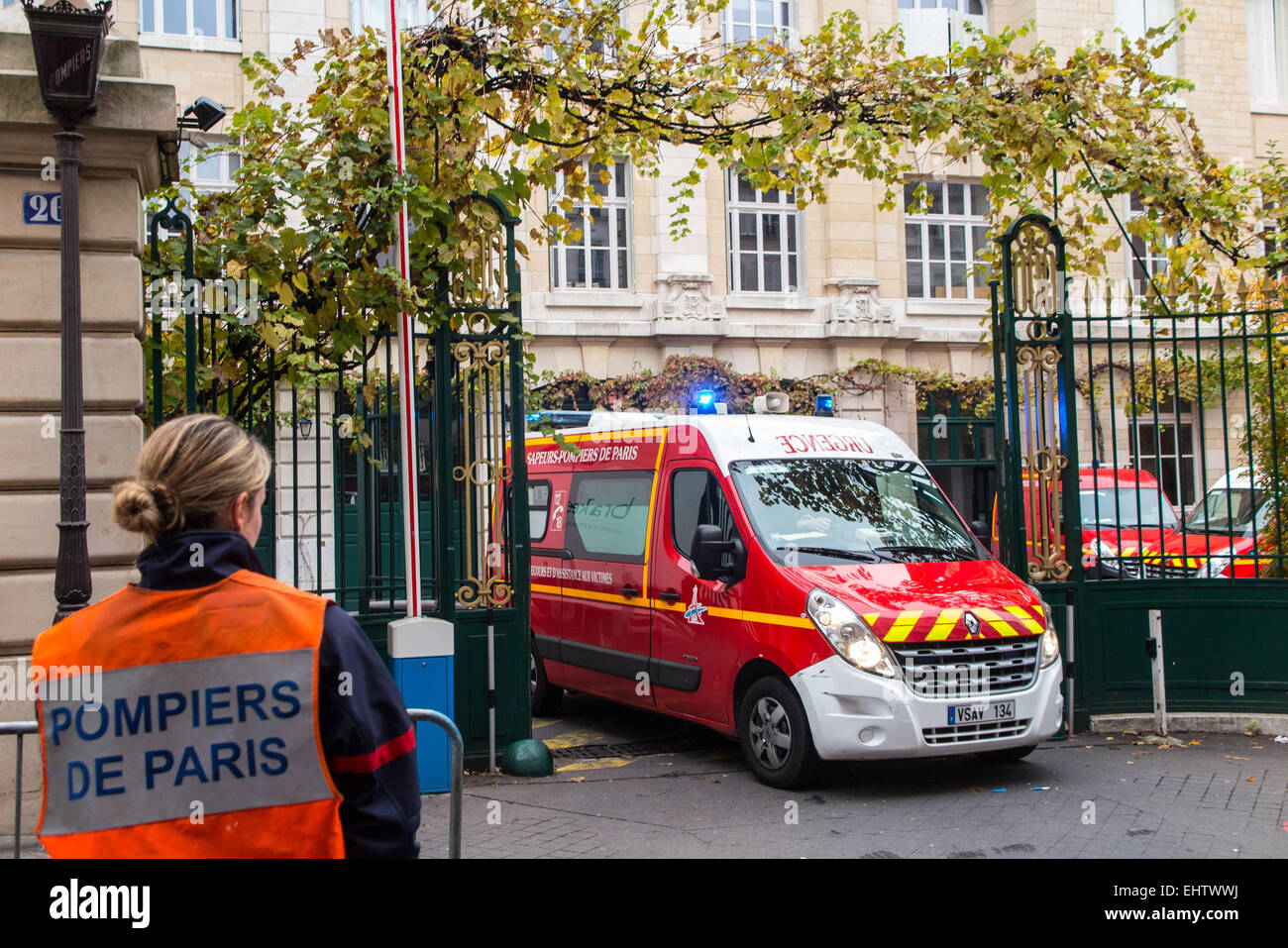 FIREFIGHTERS OF PARIS (75), FRANCE Stock Photo