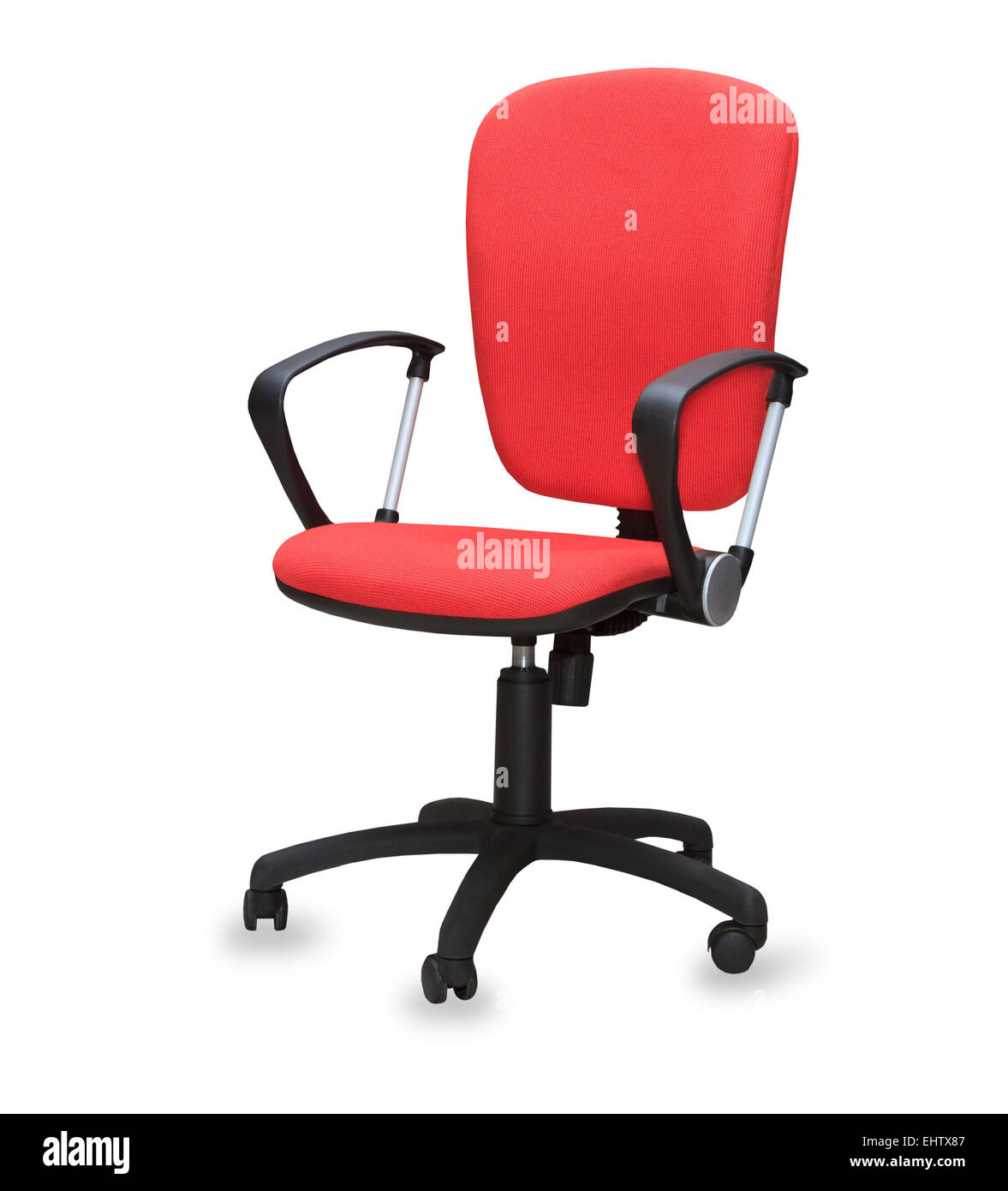 The red office chair. Isolated Stock Photo Alamy