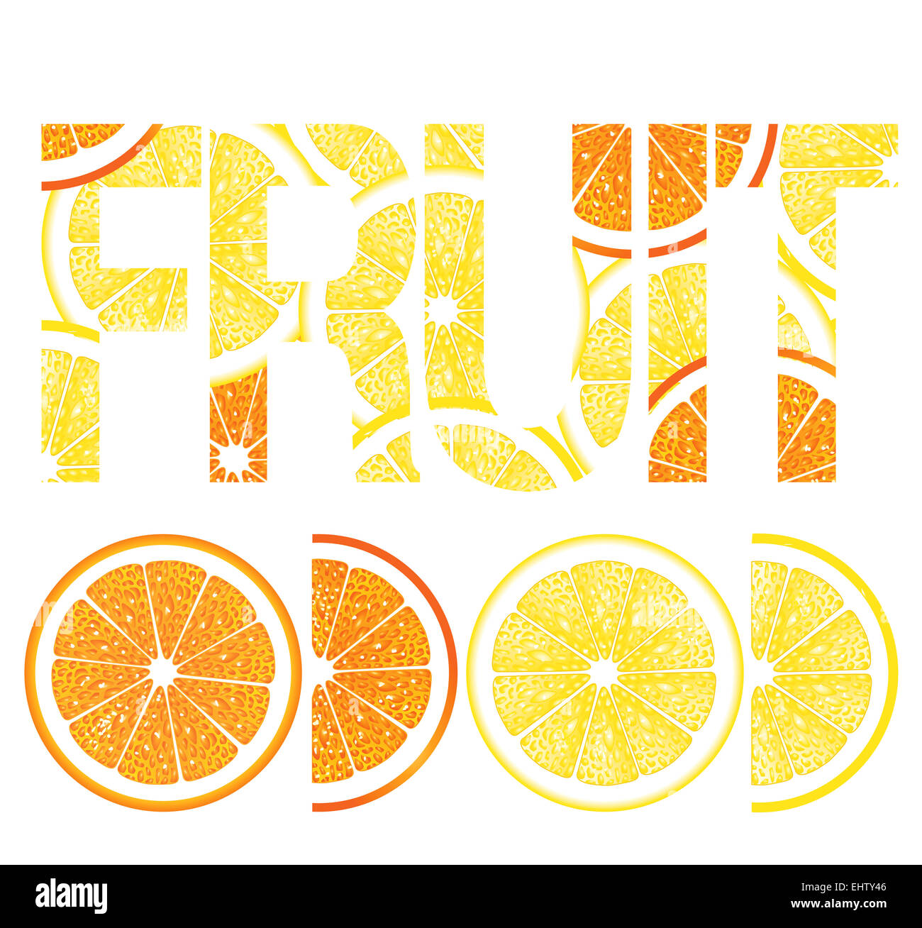 Citrus fruits , lemons and oranges Stock Photo