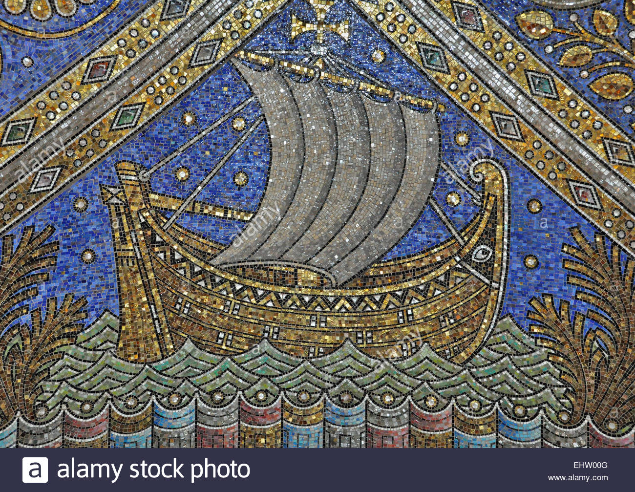 Aachen Cathedral Ceiling Mosaic Stock Photo 79839440 Alamy