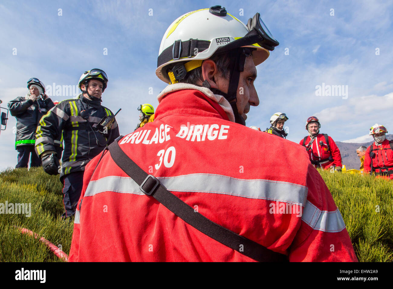 CONTROLLED BURNING Stock Photo