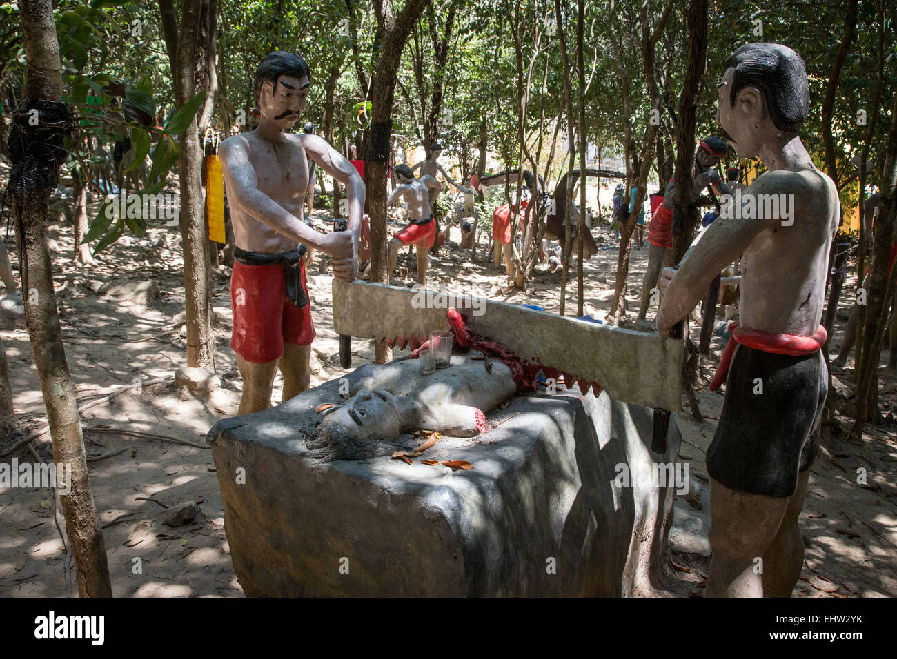 HELL AS SEEN BY A THAI ARTIST, PROVINCE OF CHUMPHON, THAILAND, ASIA DU SUD-EST Stock Photo