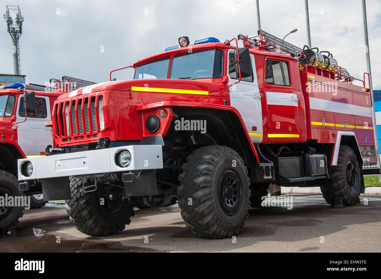 Fire truck is a motor vehicle chassis equipped with fire fighting