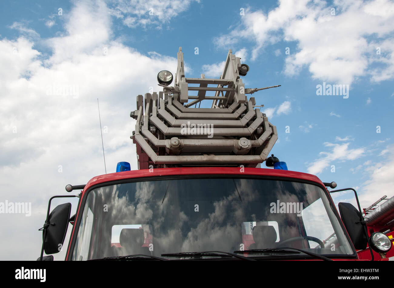 Fire truck ladder rescue hi-res stock photography and images - Alamy