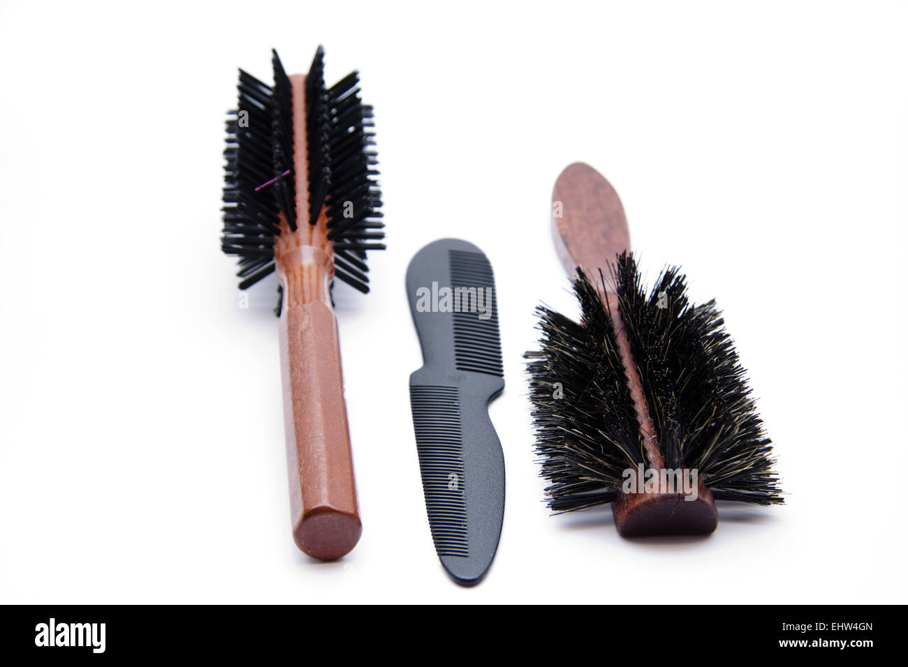 Hairbrush with comb Stock Photo Alamy