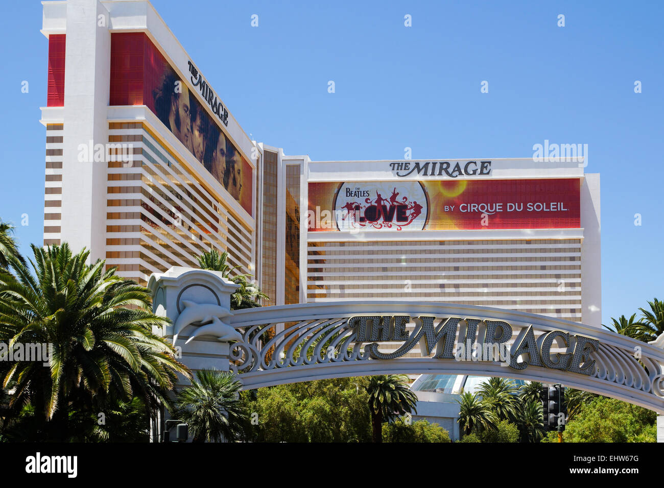 Las Vegas The Mirage Stock Photo Alamy